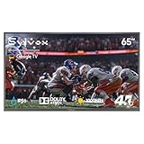 SYLVOX Outdoor TV, 65 inch Waterproof Smart TV, 4K, HDR 10, Weatherproof,1000nits, Voice Assistant Remote, for Partial Sun Area(Deck Pro 2.0, Latest Model)