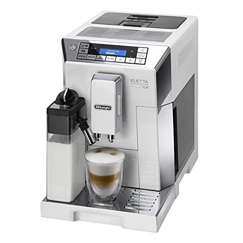 De'Longhi ECAM45.760.W Eletta Machine à Café Cappuccino Top avec Broyeur, 1450 W, 400 kilograms, Blanc