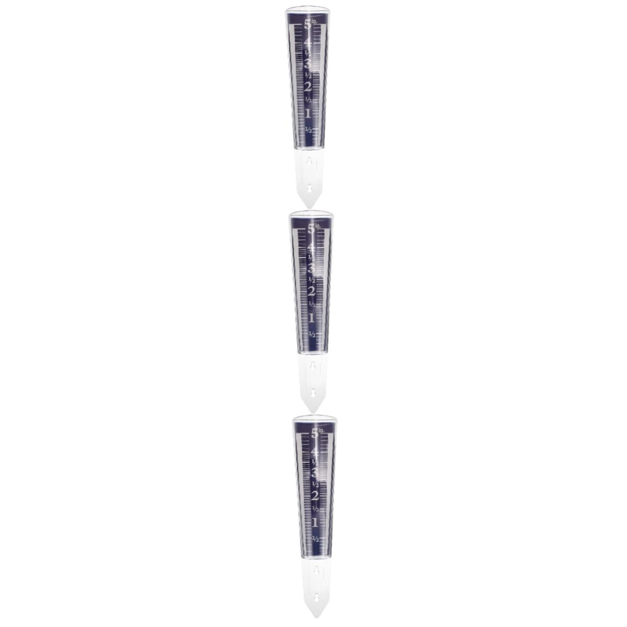 Hemobllo 3pièces Pluviomètre Transparent avec Support Jauge De Pluie Ronde pour Jardin Et Extérieur Outil De Mesure Précise des Précipitations