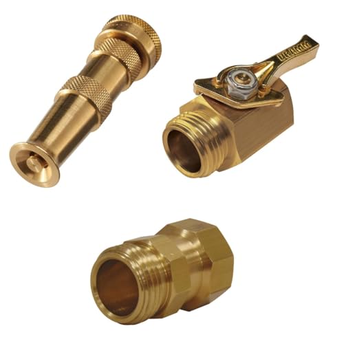 Dramm Heavy-Duty Brass Adjustable Hose Nozzle