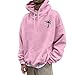 Mens Sweatshirts Hoodies, Graphic For Men Techwear Hoodie Hip Hop Long Sleeve Streetwear Unisex Casual Men'S Fashion Hoodies & Sweatshirts Essential Hoodies Pull Sweatshirts (4XL, Pink)