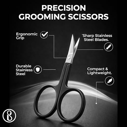 Image of Beaute Secrets 6PCS Professional Eyebrow Tweezers Set for Women and Men, Premium Stainless Steel Tweezer Kit, Best Tweezers Precision for Ingrown Hair, Facial Hair, Eyebrows Plucking