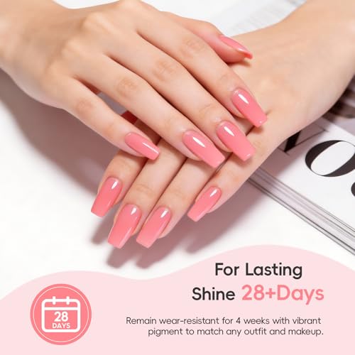 COSCELIA 40Pcs Kit Uñas Semipermanentes Completo con Lampara UV Torno para Uñas, 35 Colores Pintauñas Semipermanentes Rojo Negro Blanco 5pcs Base y Top Coat Kit Manicura con Herramientas - imagen 2