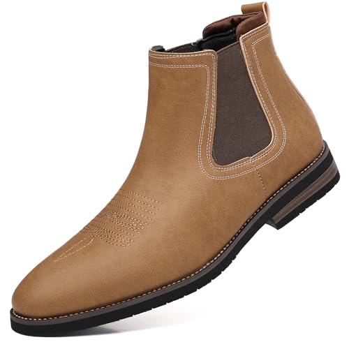 Bottines Chelsea classiques en cuir véritable de qualité supérieure pour homme