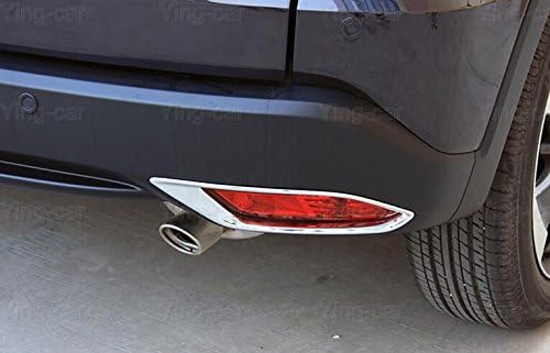 2Pcs Chrome Rear Fog Light Lamp Frame Cover Trim Strip for Honda HRV HR-V 2016 2017 2018