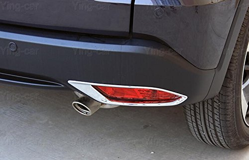 Yingchi 2Pcs Chrome Rear Fog Light Lamp Frame Cover Trim Strip For Honda Hrv Hr-V 2016 2017 2018 #TOP2
