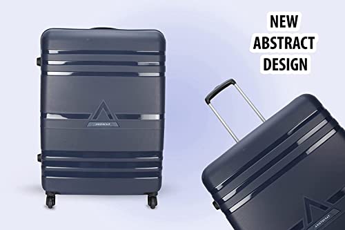 Image of VIP Polycarbonate Hard Trolley Bag Large 28 Inch Check-In Luggage Bag|4 Wheel With Number Lock Speed Wheel Suitcase (Blue), 75 Centimeters