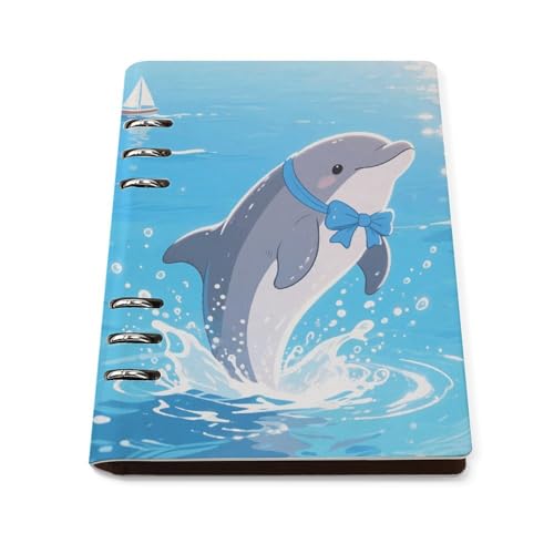 Organiseur A5 rechargeable au motif dauphin, le compagnon idéal pour vos notes quotidiennes