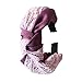 Produktbild GOWE Haarreifen Damen - Vintage Lässige Spitze Satin Bow Knoten Drucken Breit Stirnbänder Haarband Accessoires für Mädchen Damen 1 Stück, Violett