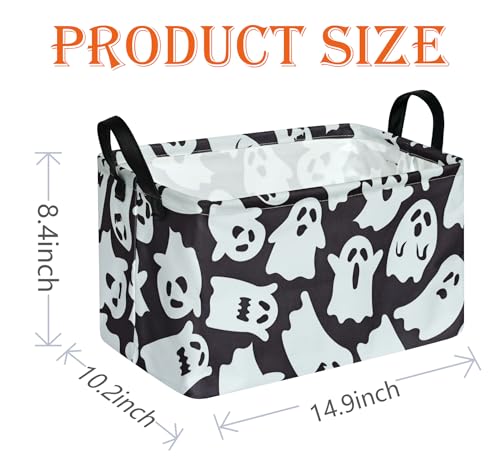 Image of Rectangle Gift Shelf Nursery Storage Basket Laundry Hamper Storage Box and Bins for Home Clothes with Handles