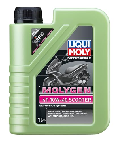 LIQUIMOLY 2輪車用 エンジンオイル Molygen 4T 水素化分解合成油 10W-40 Scooter 1L