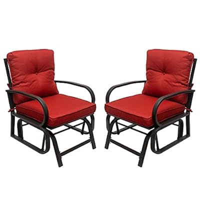 red glider chair