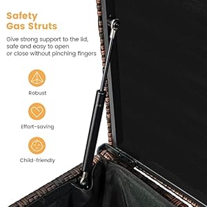 Giantex96gallonoutdoorstorageboxpewickerdeckboxwithlid4wheelswaterprooflineroutsiderattanstoragecontainerforpatiocushionsgardentoolsaccessoriesstorageboxmixbrown Urban Country Home Decor Giantex 96 gallon outdoor storage box pe wicker deck box with lid 4 wheels waterproof liner outside rattan storage container for patio cushions garden tools accessories storage box mix brown urban country home decor