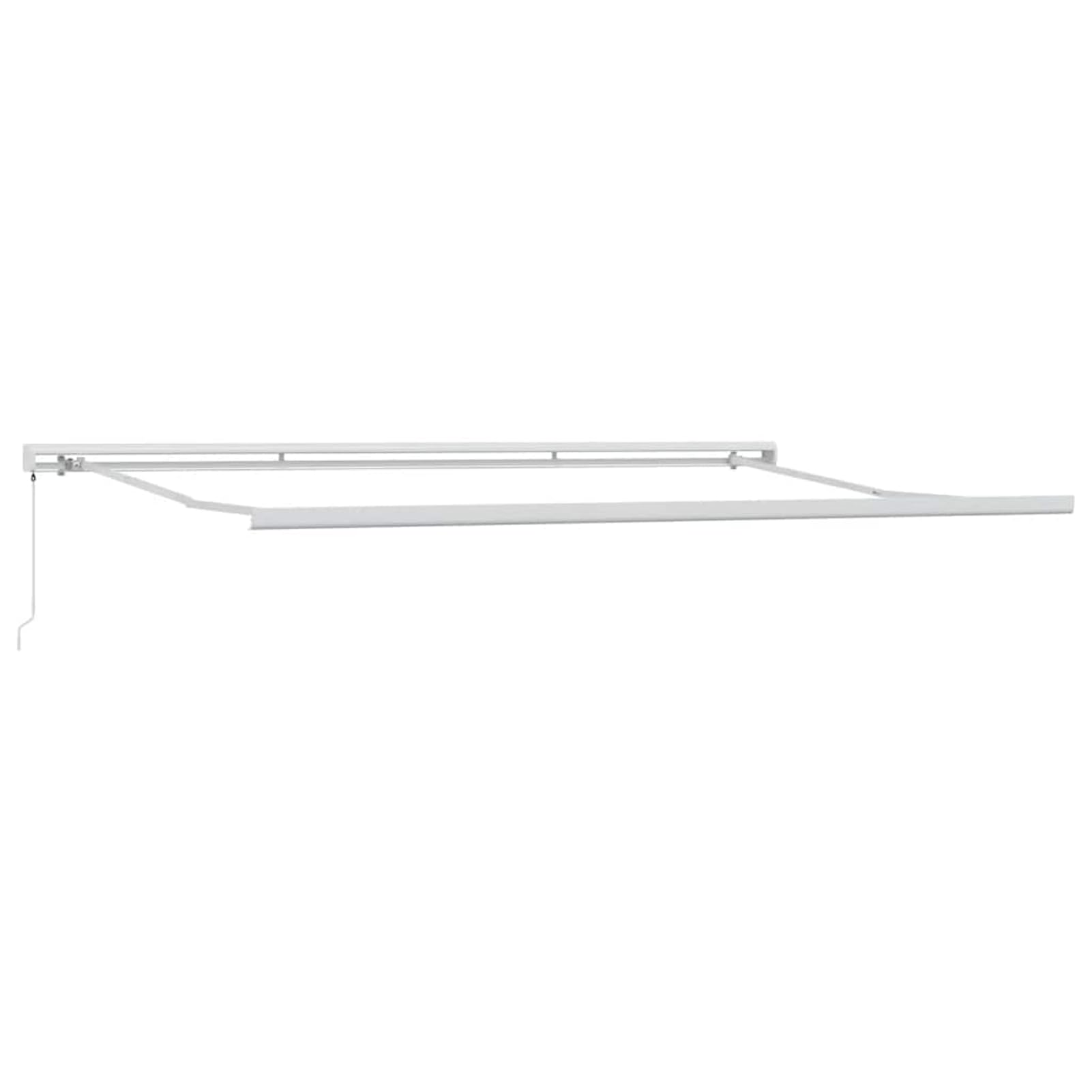Ręczna markiza 400 x 300 cm, brązowa – odporna na promieniowanie UV, malowane proszkowo aluminium, wodoodporna, na taras i balkon