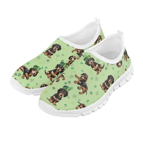 4 Leaf Shoes for Girls Running Slip On Shoes Size Little Kid St. Patrick's Day Shoes