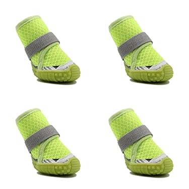 AMAZON - callkroon Large and Medium Size Breathable Shock-Absorbing Dog Shoes Medium Dog Boots paw Guards, hot Summer, Rainproof and Waterproof for Outdoor Walking, Non-Slip Soles (2)