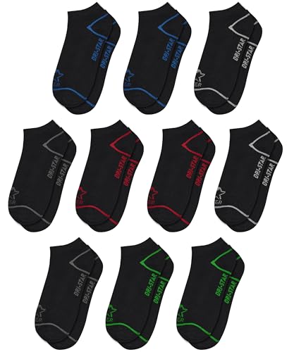 starter boys socks 10-pack comfort toe lightweight moisture-wicking socks for toddler big and little boys