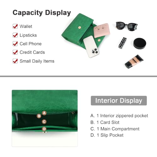 Image of Gladdon Small Crossbody Purse for Womens Trendy Ladies Top Handle Shoulder Bags(S: 5.12''x 7.87''x 2.56'')
