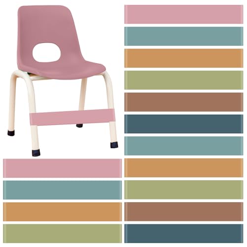 Berlune 24 Pcs Classroom Chair Bands Fidget Chairs and Desks Bands ADHD Autism Tools Bounce Flexible Seating for Classroom(Earth Tones 1 mm)