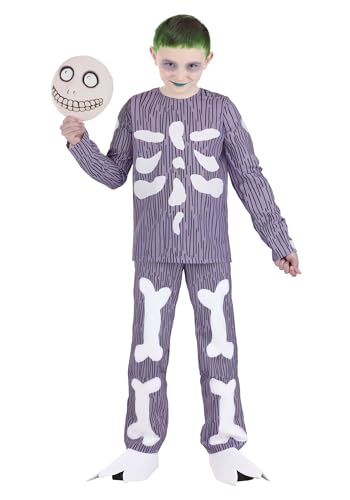 Fun Costumes Kids Barrel Costume | Nightmare Before Christmas Oogie Boogies Boys Skeleton Masked Trick or Treater Halloween Outfit Medium