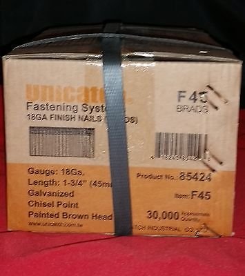 1 Case of 1-3/4" Galvanized 18 Gauge Brads for Senco, Grex, Bostitch,DeWalt