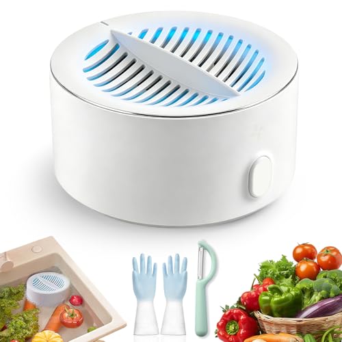 2026 New Produce Cleaner Portable Fruit and Veggie Cleaner Fruit and Vegetable Washing Machine OH-ion Food Purifier for Deep Cleaning Surface Residues IPX7 Waterproof for Berries Meat (1PC)