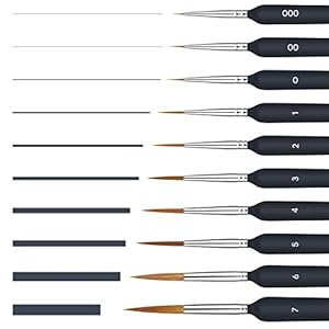 Kazate Feine Pinsel Set, 10 Stück