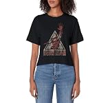 Marvel Iron Man Vintage Action Pose Triangle Portrait Women's Crop Top