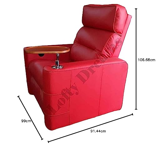 Image of Recliner Sofa Electric Single seat Chair in Leatherette with 5 Years Warranty Power Reclining Couch Modern & Stylish Living Room Automatic recliners Comfy Lumbar Support for Sleep
