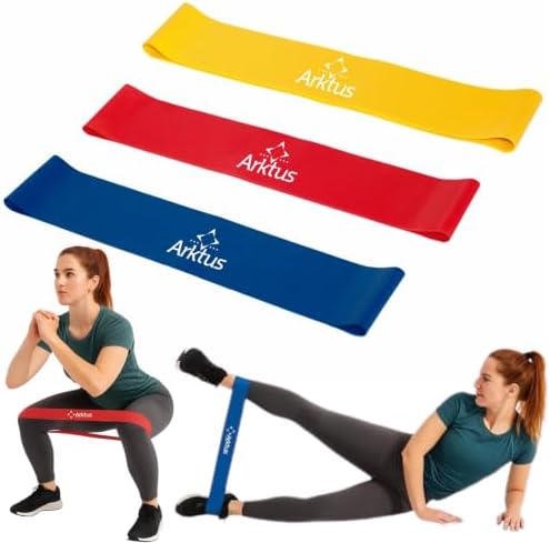 Exercitador Elástico Kit Mini Band 03 Intensidades Arktus