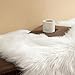 Ashler Faux Fur Rug, White Area Rugs, Fluffy Sheepskin Fur Rug, Fuzzy Ultra Soft 2 x 6 Ft Rugs, Machine Washable Shag Rug, Nursery Throw Rugs for Bed, Living, Kids Room