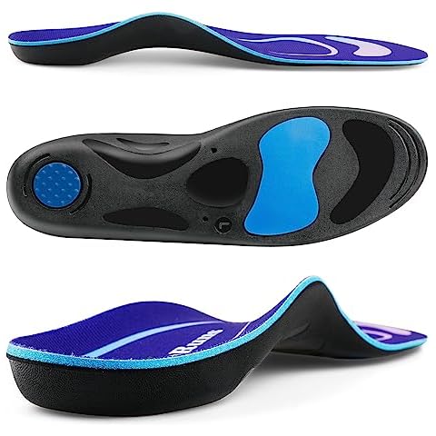 (220Lbs) Plantar Fasciitis Arch Support Insoles, Gel Orthotic Shoe Inserts for Flat Feet, Heel Pain, Heel Spur Relief Insoles, Comfort Sport Inserts for Women Men Cover