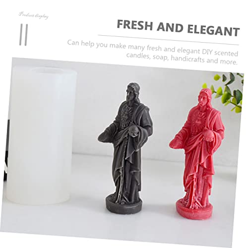 Moule silicone Jésus pour bougie religieuse artisanale durable