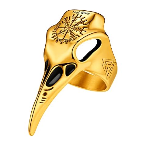 PROSTEEL Anime Personalized Rings for Men Emo Jewelry Gold Costume Personalized Rings Cover