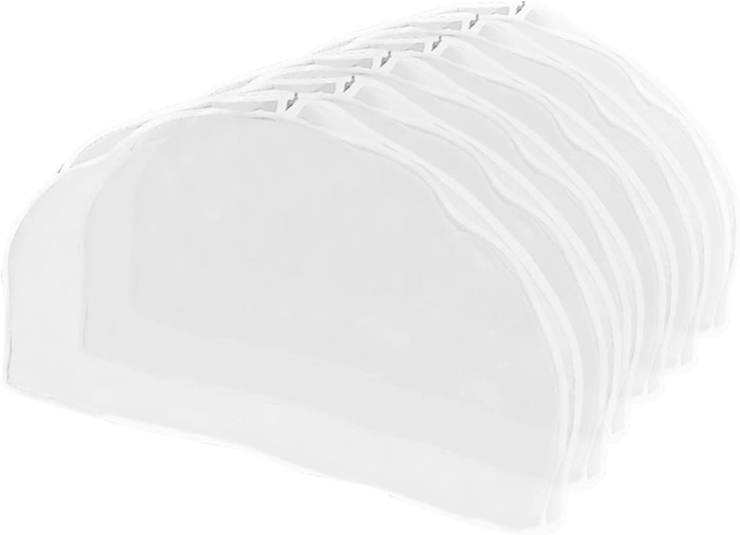 Translucent Garment Shoulder Covers 6 Pcs Plastic Dust Protection