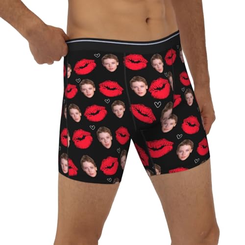 Personalized Boxers Custom Underwear with Face Customized Gifts for Men Husband Boyfriend Valentines Day Gifts for Him4