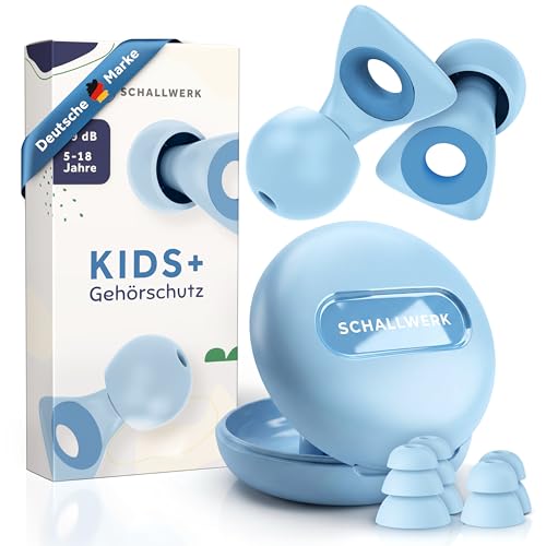 Schallwerk ® Kids+ Gehörschutz Ohrstöpsel Kinder – Weiche &...
