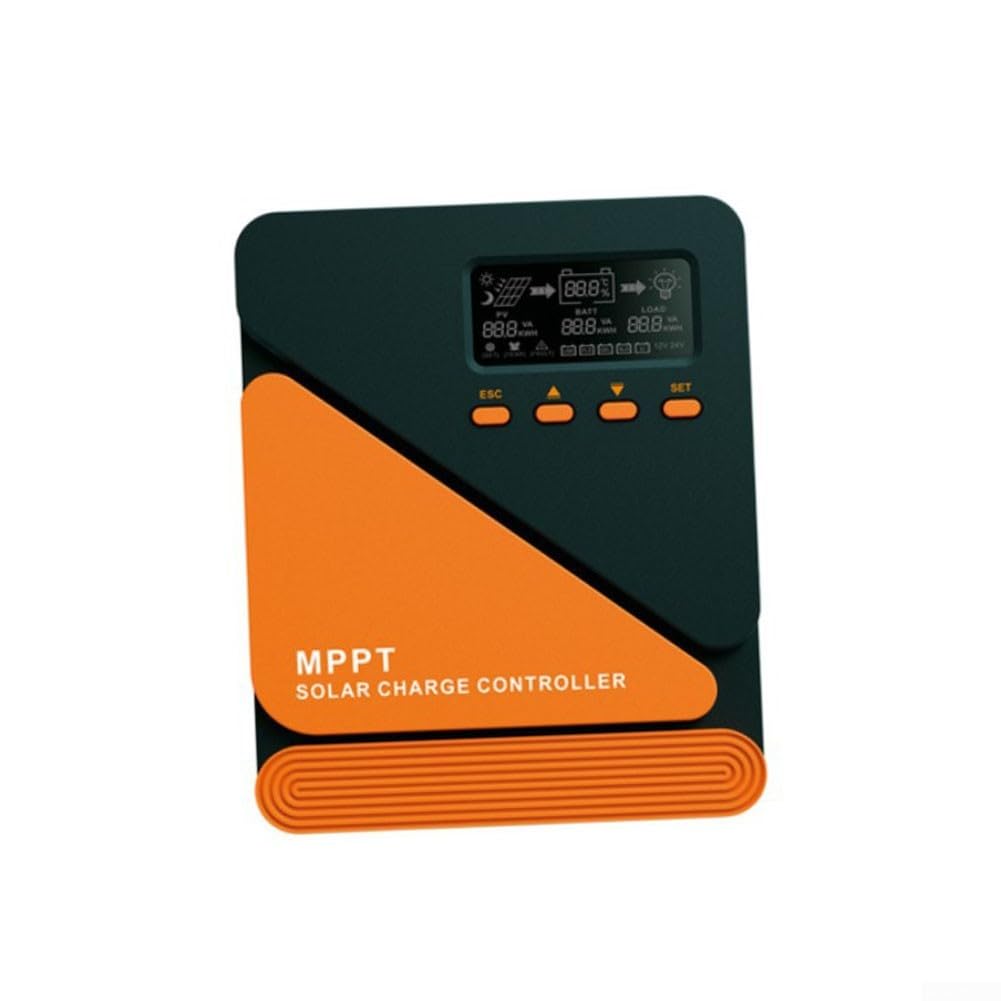 MPPT Solar Laderegler 20A 12V/24V Auto Erkennung für LiFePO4 für agm GEL Blei-Säure mit Dual USB Port LCD Display Camping für wohnmobil Boot(10A)