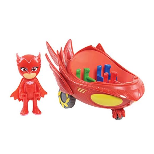 JP PJ Masks JPL95297 Owlette Owl Glider Figure and Vehicle, no Colour