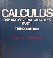Calculus One and Several Variables Pt1 0471032859 Book Cover
