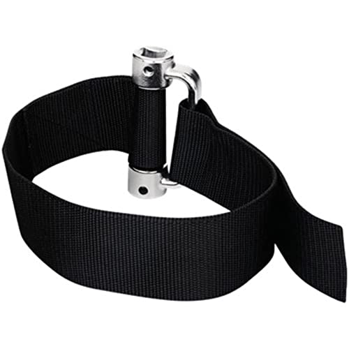 LUMAX LX-1811 Heavy-Duty Strap Oil Filter Wrench, 3/8' & 1/2' Sq...