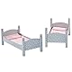 Etagenbett Puppenbett aus Holz Puppenzubehör Puppen-Möbel Olivias WorldTD-0095AG