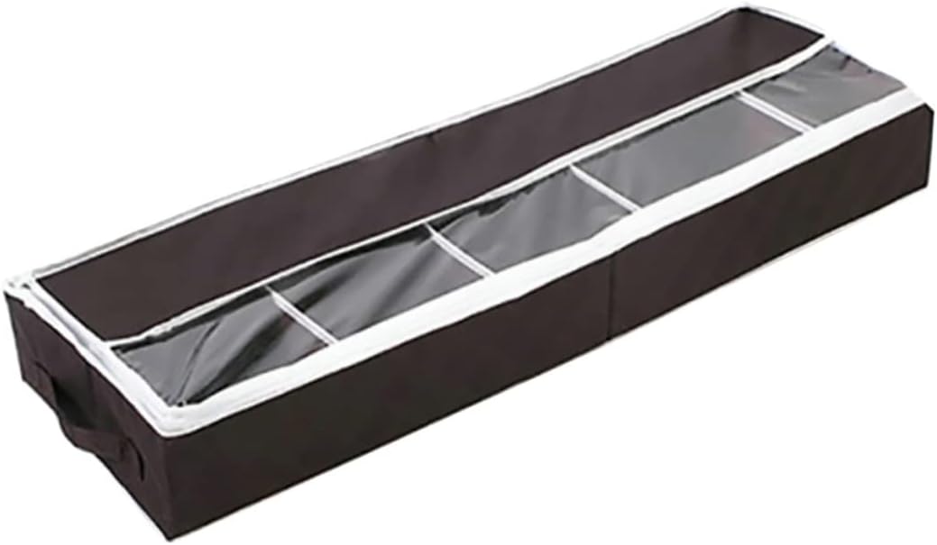 Zerodeko Shoe Organizer Visual Window Storage Boxes Foldable and Lightweight for Home Use