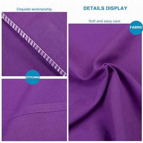 FLXXIE Microfiber Pillow Cases Standard Size, Soft Pillowcases with Envelope Closure, Wrinkle, Stain Resistant Pillow Covers, 20x26, Purple