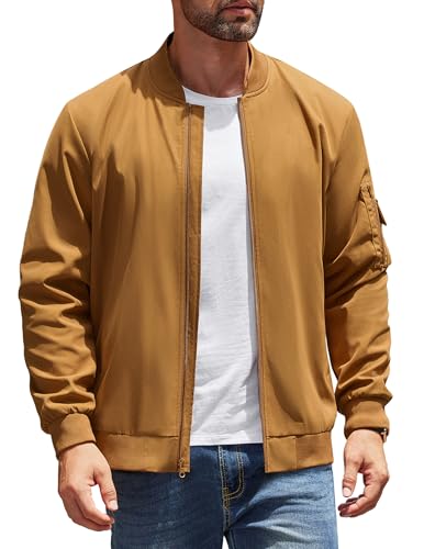 COOFANDY Mens Jacket Lightweight Casual Bomber Windbreaker Jacket