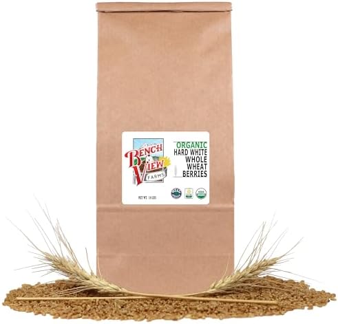 Organic Hard White Wheat Berries - 10lbs