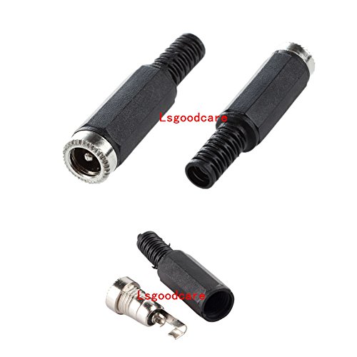 Lsgoodcare 40 piezas Conector DC 5.5MM x 2.1MM macho y hembra miniatura 3