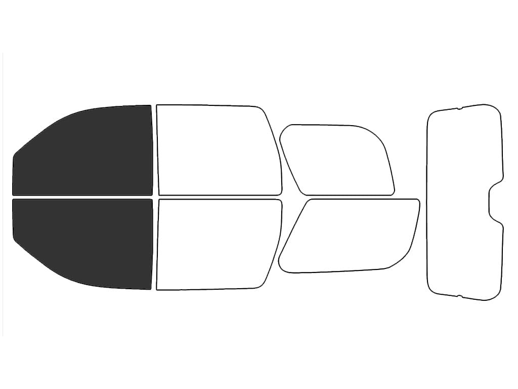 Rvinyl Window Tint Kit Compatible with Cadillac Escalade 2007-2014 - Front Precut Kit - 20%