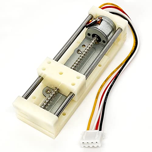 Image of DC 5V Micro 2-Phase 4-wire Stepper Motor Linear Rail 55mm Stroke Linear Stage Actuator Lead Screw Slider Stepping Motor Small Electric Motor