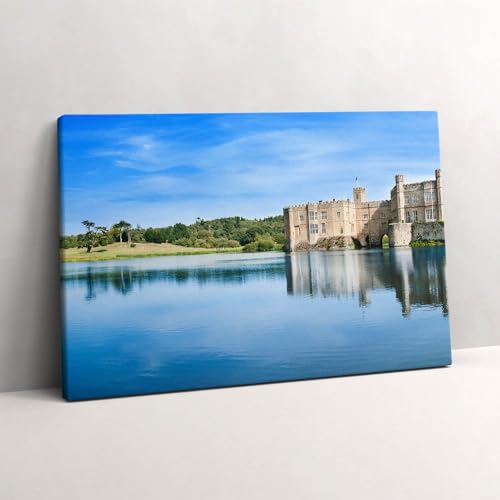 Tableau photo sur toile du Chateau de Leeds pour un salon style british